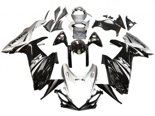 2011-2024 Glossy Black Silver Suzuki GSXR 600 / GSXR 750 Motorcycle Fairing Australia