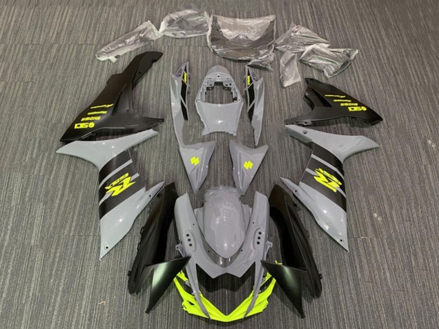 2011-2024 Nardo Grey Neon Yellow Black Suzuki GSXR 600 / GSXR 750 Motorcycle Fairings Australia
