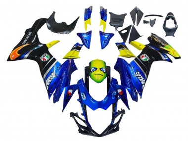 2011-2024 Blue Yellow Suzuki GSXR 600 / GSXR 750 Motorcycle Fairings Australia