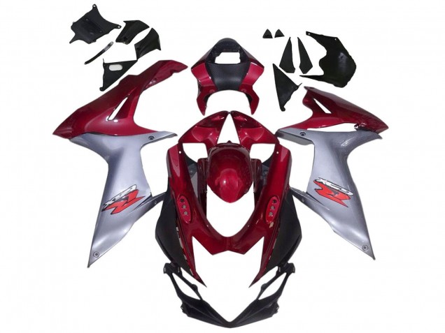 2011-2024 Red Silver Suzuki GSXR 600 / GSXR 750 Motorcycle Fairings Australia