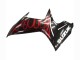 2011-2024 Glossy Black Red Flame Suzuki GSXR 600 / GSXR 750 Motorcycle Fairings Australia
