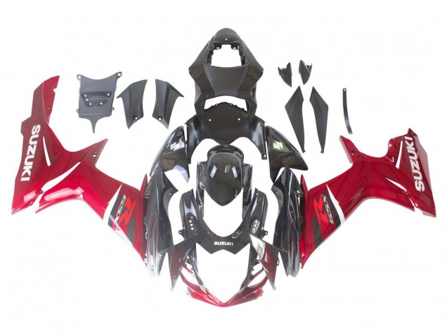 2011-2024 Red Glossy Black Suzuki GSXR 600 / GSXR 750 Bike Fairings Australia