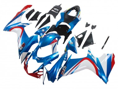 2011-2024 Blue White Red Suzuki GSXR 600 / GSXR 750 Motorcycle Fairings Australia
