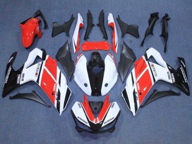 2015-2018 White Red Black Petronas Yamalube Yamaha YZF R3/R25 Motorcycle Fairings Australia