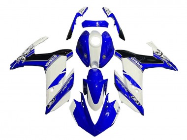 2015-2018 White Blue Black Racing Yamaha YZF R3/R25 Motorcycle Fairings Australia