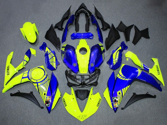 2015-2018 Neon Yellow Blue Black 46 Yamaha YZF R3/R25 Motorcycle Fairings Australia