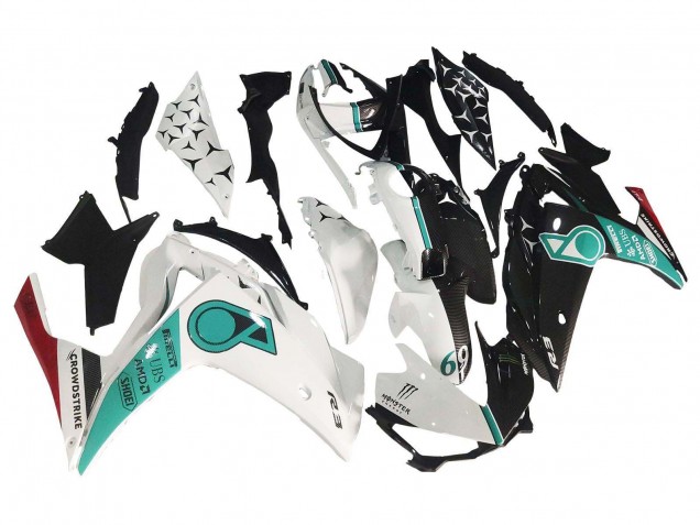 2015-2018 White Green Glossy Black Yamaha YZF R3/R25 Motorcycle Fairings Australia