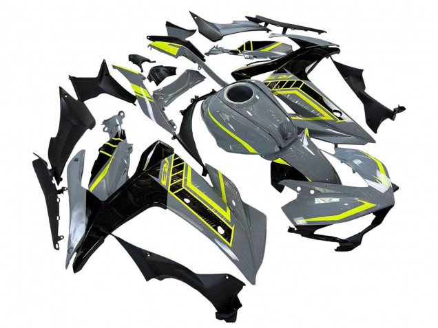 2015-2018 Nardo Grey Neon Yellow Black Yamaha YZF R3/R25 Motorcycle Fairings Australia