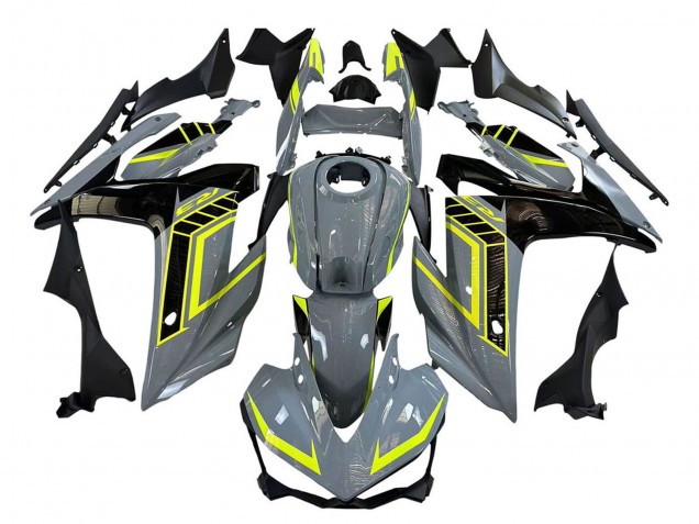 2015-2018 Nardo Grey Neon Yellow Black Yamaha YZF R3/R25 Motorcycle Fairings Australia