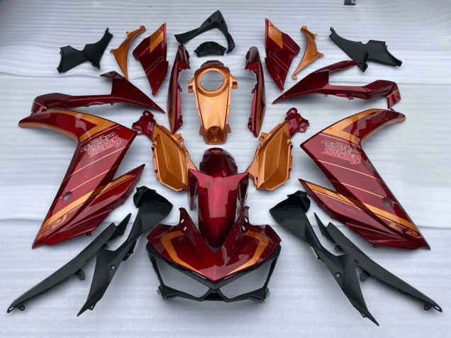 2015-2018 Red Orange Yamaha YZF R3/R25 Motorcycle Fairings Australia