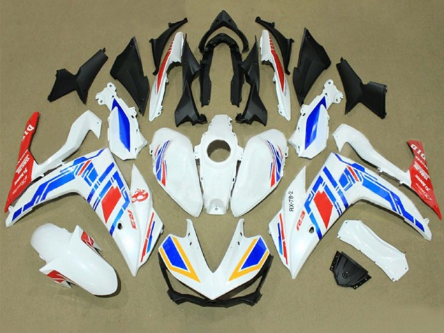 2015-2018 White Blue Red Yamalube Yamaha YZF R3/R25 Motorcycle Fairings Australia