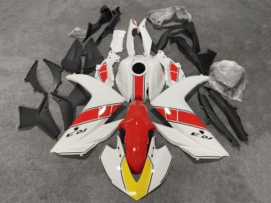 2015-2018 White Red Black Yamaha YZF R3/R25 Motorcycle Fairings Australia