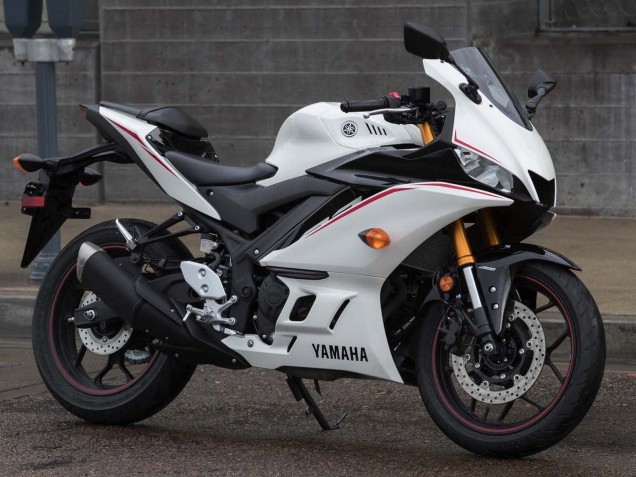 2015-2018 White Red Yamaha YZF R3/R25 Motorcycle Fairings Australia