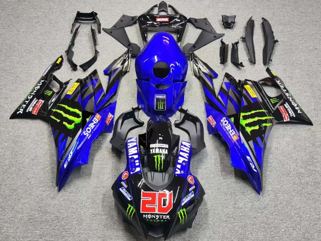 2019-2021 Blue Glossy Black Green ENEOS Monster 20 Yamaha YZF R3/R25 Motorcycle Fairings Australia