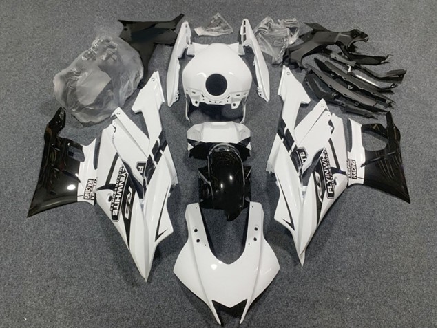 2019-2021 White Glossy Black Yamaha YZF R3/R25 Motorcycle Fairings Australia
