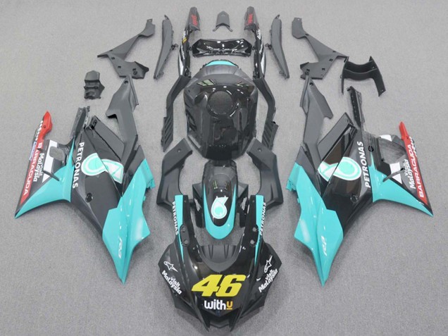 2019-2021 Light Blue Red Black Petronas 46 Yamaha YZF R3/R25 Motorcycle Fairings Australia