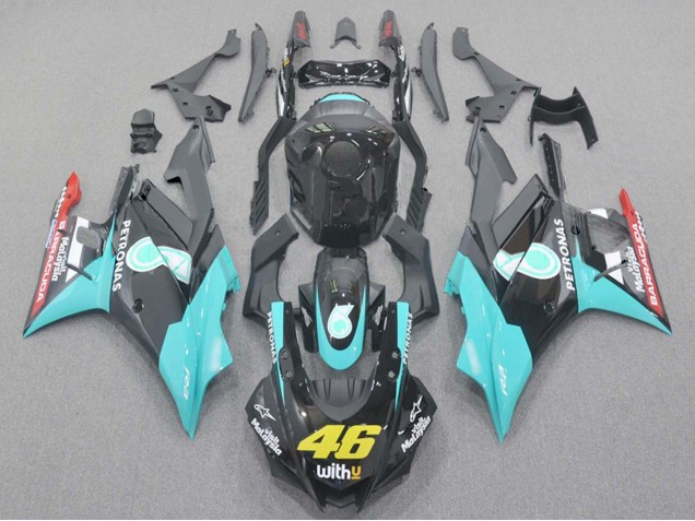 2019-2021 Light Blue Red Black Petronas 46 Yamaha YZF R3/R25 Motorcycle Fairings Australia