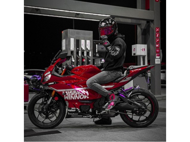 2019-2021 Dark Red White Silver Black Valsir Yamaha YZF R3/R25 Motorcycle Fairings Australia