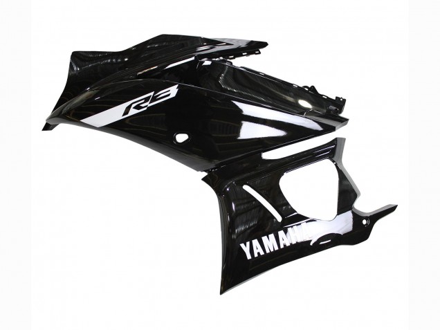 2019-2021 Glossy Black White Yamaha YZF R3/R25 Motorcycle Fairings Australia