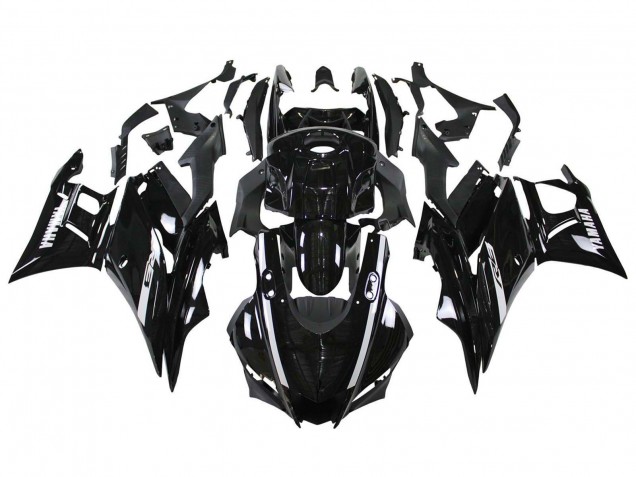 2019-2021 Glossy Black White Yamaha YZF R3/R25 Motorcycle Fairings Australia