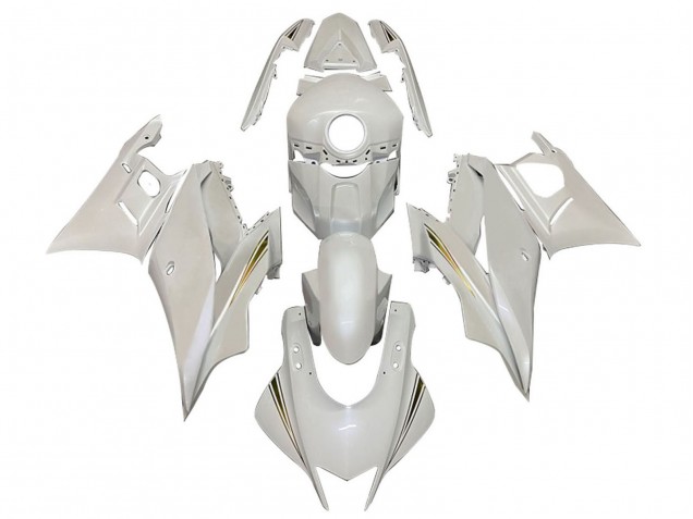 2019-2021 White Gold Yamaha YZF R3/R25 Motorcycle Fairings Australia