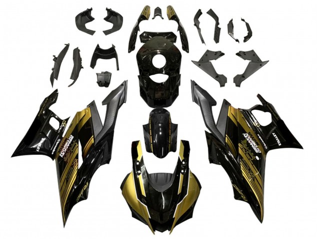 2019-2021 Gold Glossy Black Semakin Didepan Yamaha YZF R3/R25 Motorcycle Fairings Australia
