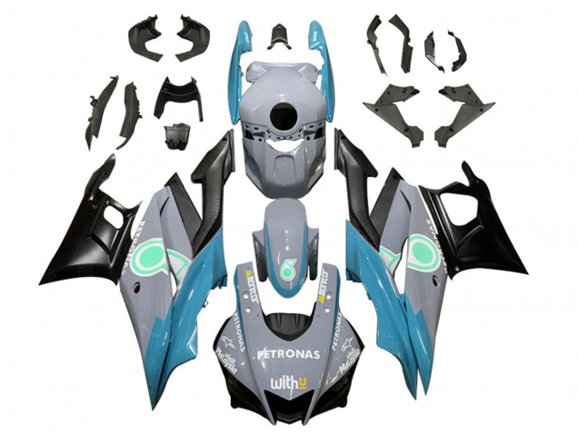 2019-2021 Nardo Grey Blue Black Petronas Yamaha YZF R3/R25 Motorcycle Fairings Australia