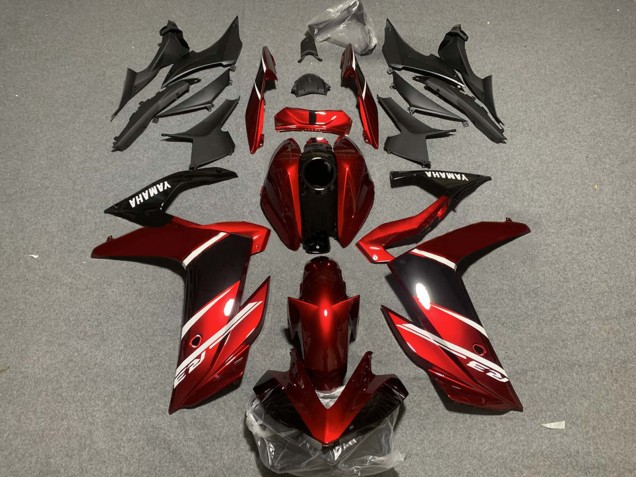2019-2021 Red White Glossy Black Yamaha YZF R3/R25 Motorcycle Fairings Australia