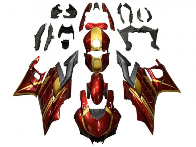 2019-2021 Red Gold Matte Black Yamaha YZF R3/R25 Motorcycle Fairings Australia