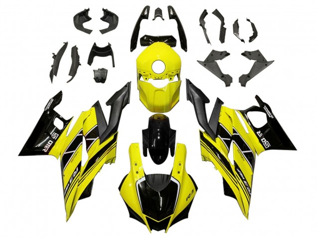 2019-2021 Yellow Black Carbon Fiber Yamaha YZF R3/R25 Motorcycle Fairings Australia