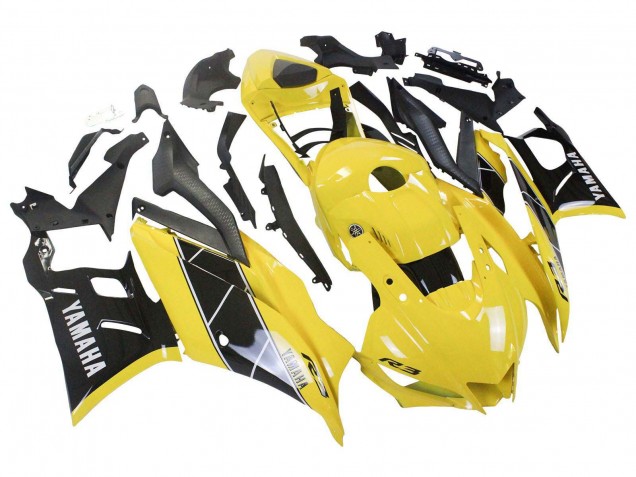 2019-2021 Yellow Black Yamaha YZF R3/R25 Motorcycle Fairings Australia