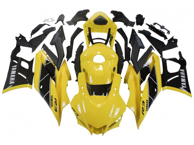 2019-2021 Yellow Black Yamaha YZF R3/R25 Motorcycle Fairings Australia