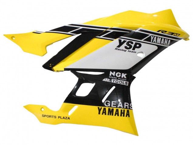 2019-2021 Yellow White Black Stripe Yamaha YZF R3/R25 Motorcycle Fairings Australia