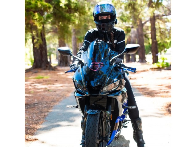 2022-2024 Blue Glossy Black Yamaha YZF R3/R25 Motorcycle Fairings Australia