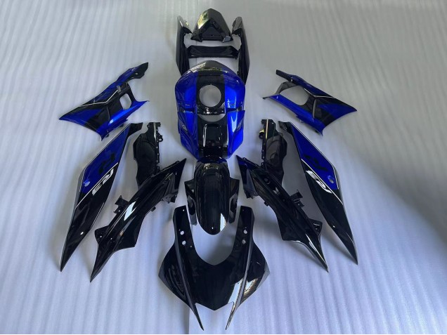 2022-2024 Blue Glossy Black Yamaha YZF R3/R25 Motorcycle Fairings Australia