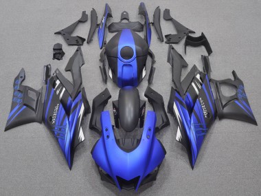 2022-2024 Blue Matte Black Monster Yamaha YZF R3/R25 Motorcycle Fairings Australia