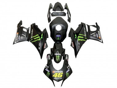 2022-2024 Black Green Monster ENEOS 46 Yamaha YZF R3/R25 Motorcycle Fairings Australia