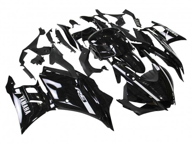2022-2024 Glossy Black Yamaha YZF R3/R25 Motorcycle Fairings Australia
