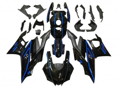 2022-2024 Glossy Black Blue Yamaha YZF R3/R25 Motorcycle Fairings Australia