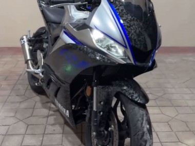 2022-2024 Marble Black Silver Blue Forged Carbon Fiber Style Yamaha YZF R3/R25 Motorcycle Fairings Australia