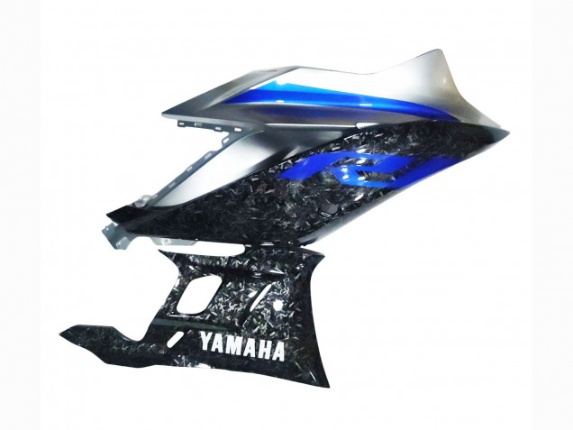 2022-2024 Marble Black Silver Blue Forged Carbon Fiber Style Yamaha YZF R3/R25 Motorcycle Fairings Australia