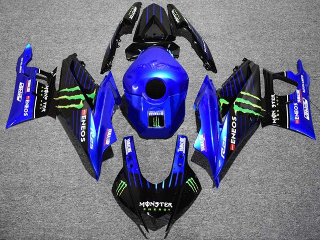 2022-2024 Blue Green Black Monster ENEOS Yamalube Yamaha YZF R3/R25 Motorcycle Fairings Australia