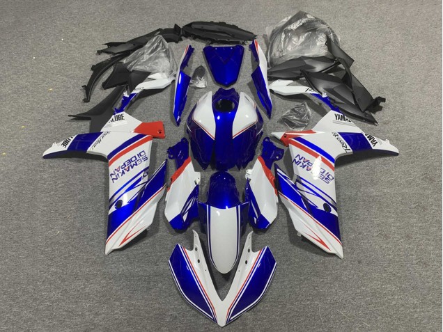 2022-2024 Blue White Red Semakin Didepan Yamaha YZF R3/R25 Motorcycle Fairings Australia