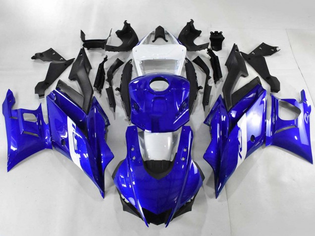 2022-2024 Blue White Matte Black Yamaha YZF R3/R25 Motorcycle Fairings Australia