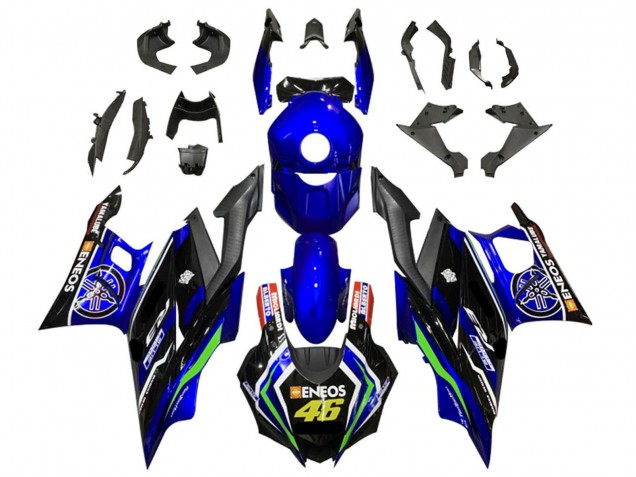 2022-2024 Blue Green Black ENEOS 46 Yamaha YZF R3/R25 Motorcycle Fairings Australia