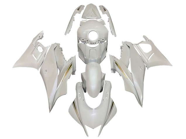 2022-2024 White Gold Yamaha YZF R3/R25 Motorcycle Fairings Australia