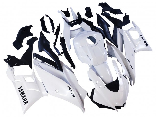 2022-2024 White Yamaha YZF R3/R25 Motorcycle Fairings Australia