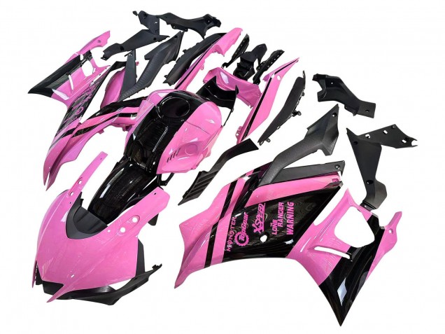 2022-2024 Pink Glossy Black Monster Yamaha YZF R3/R25 Motorcycle Fairings Australia