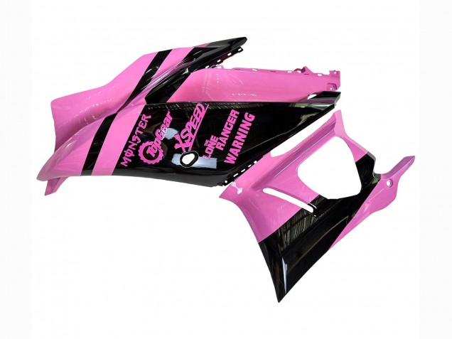 2022-2024 Pink Glossy Black Monster Yamaha YZF R3/R25 Motorcycle Fairings Australia