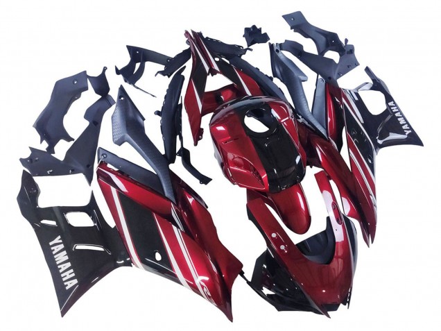 2022-2024 Red White Glossy Black Yamaha YZF R3/R25 Motorcycle Fairing Australia